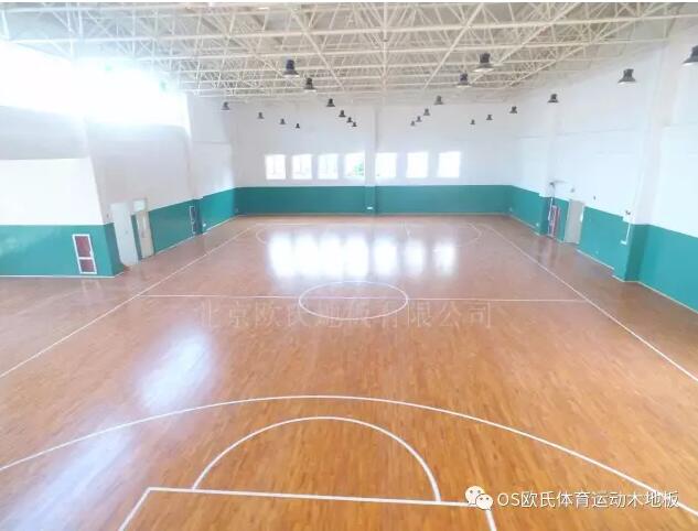 濟南市保利中心教育地塊工程風雨操場體育木地板案例