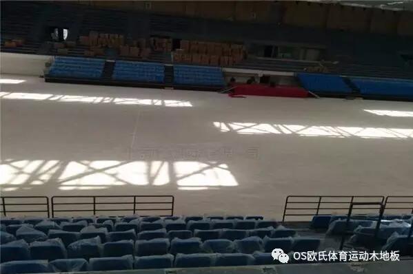 甘肅省酒泉市體育籃球木地板鋪設工程