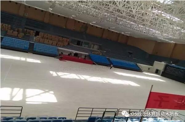 甘肅省酒泉市體育籃球木地板鋪設工程